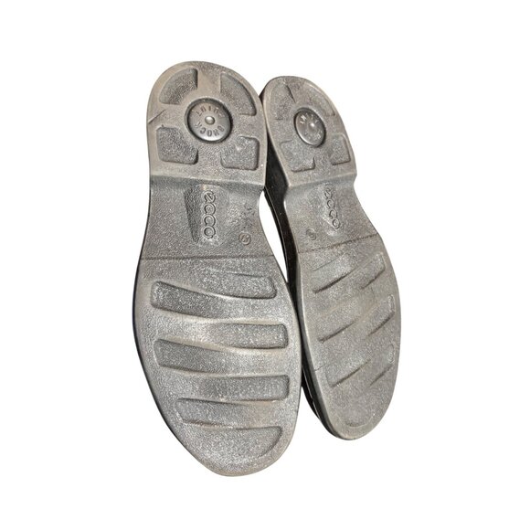 Ecco Mens Brown Leather Slip-On Shoes Size 47EU Size 12 - Picture 6 of 7